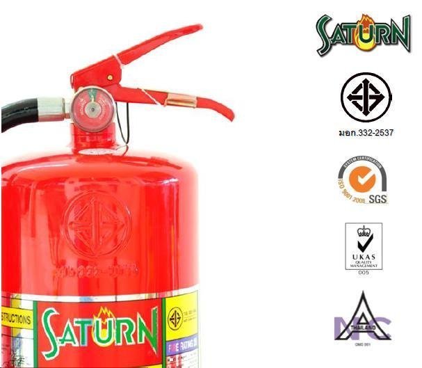 ถังดับเพลิง ยี่ห้อ Saturn ขนาด 15 lbs. เรตติ้ง 2A-2B
